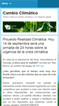 Mobile Screenshot of cambioclimatico.foroambientalista.org