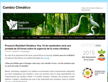 Tablet Screenshot of cambioclimatico.foroambientalista.org